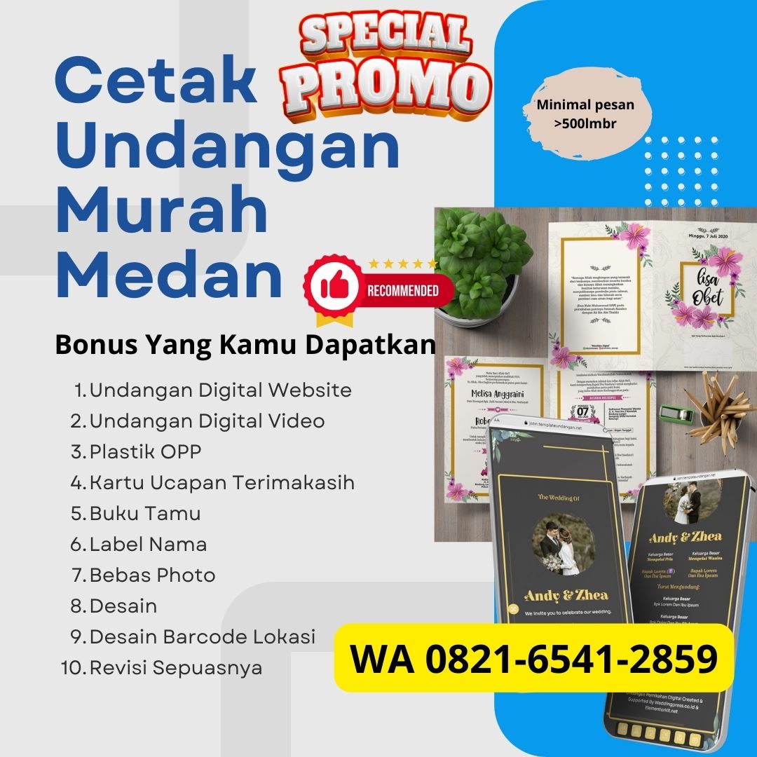 PROMO, WA 0821-6541-2859, Cetak Undangan Pernikahan Murah di Aceh, Cetak Undangan Pernikahan Medan