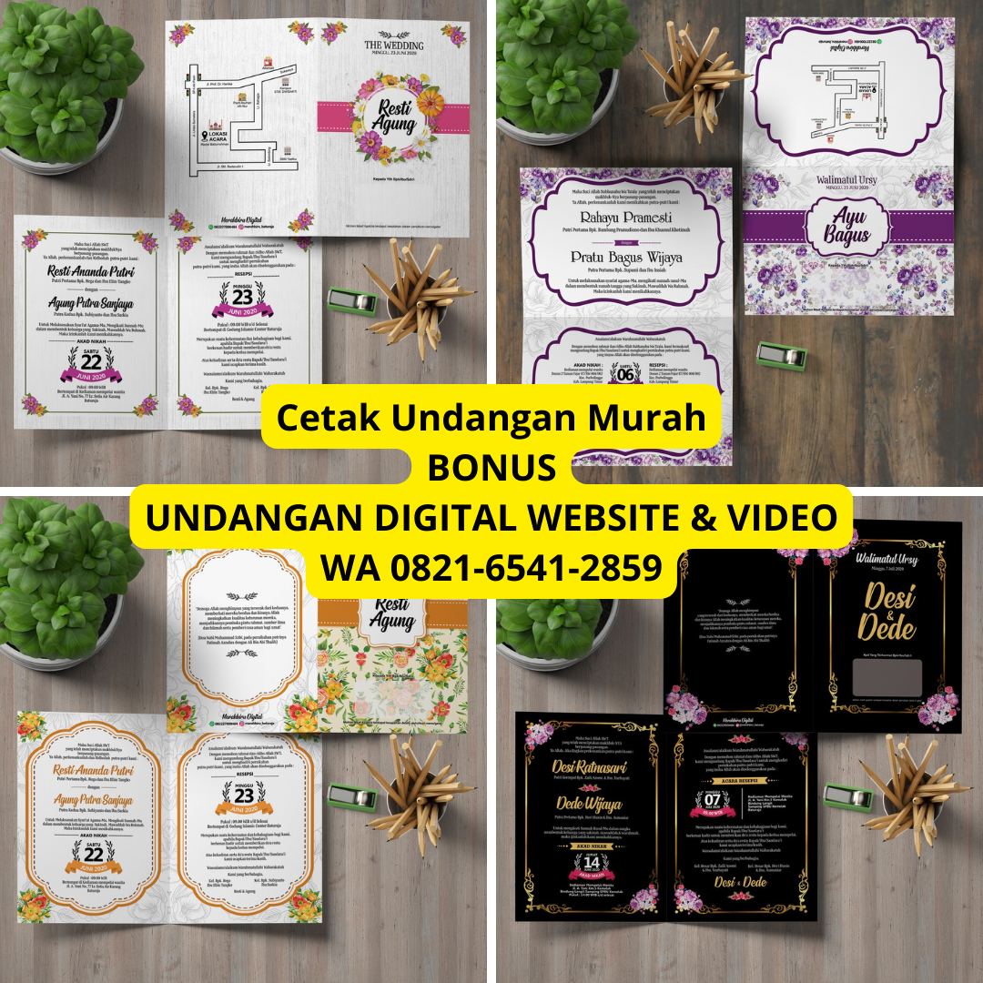 Tepatnya Cetak Undangan Pernikahan di Kota Medan