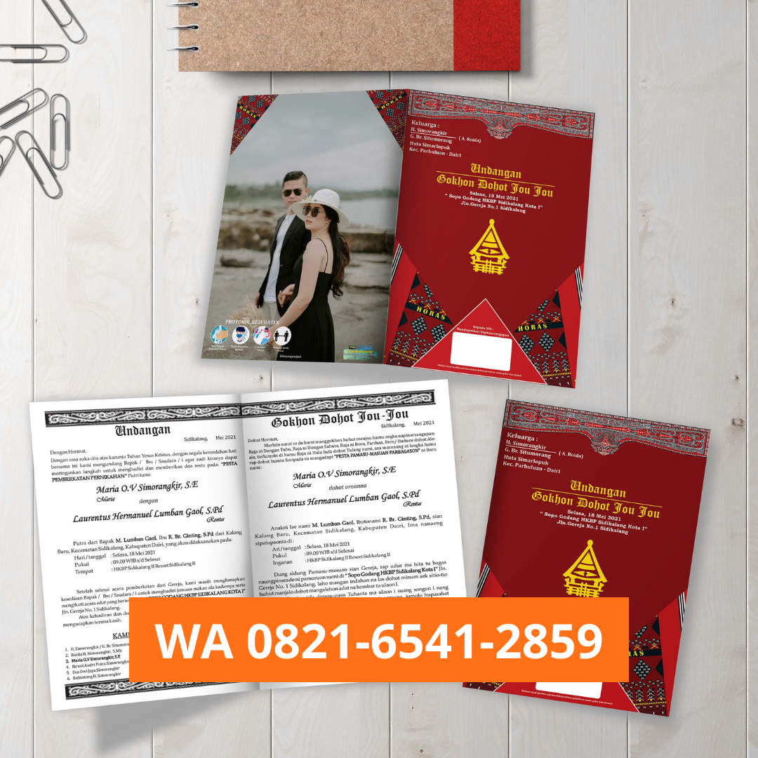 PROMO, WA 0821-6541-2859, Kartu Undangan Pernikahan di Simalingkar B Medan Tuntungan, Percetakan Undangan di Medan