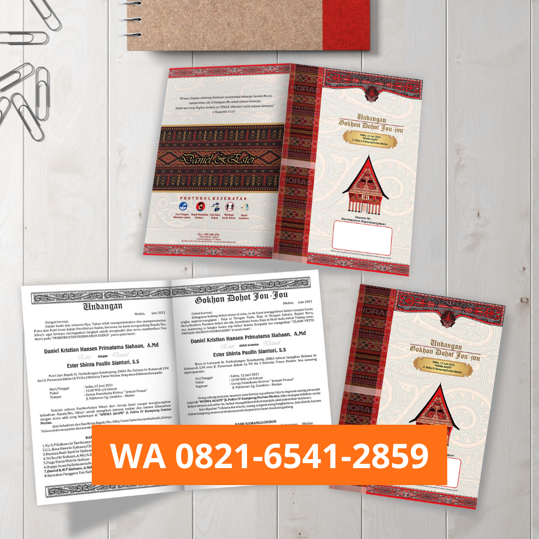 BUY 1 GET 3, WA 0821-6541-2859, Kartu Undangan Pernikahan di Sidomulyo Tuntungan, Percetakan Undangan di Medan