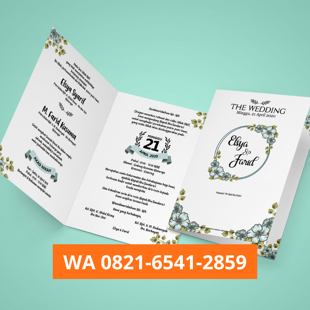 VIRAL, WA 0821-6541-2859, Percetakan Undangan Pernikahan Medan Tembung, Cetak Undangan Medan
