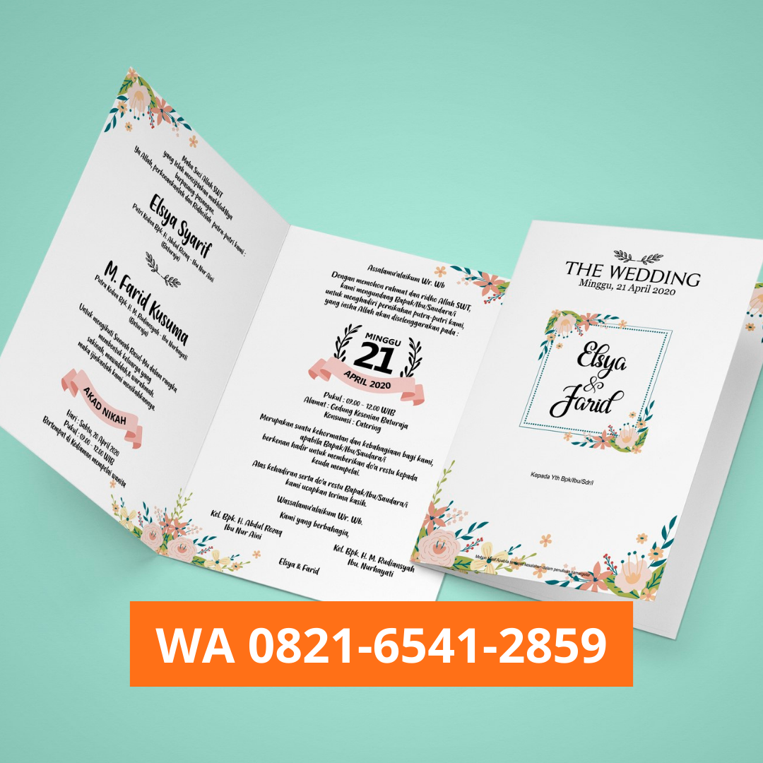 CANTIK!!, WA 0821-6541-2859, Cetak Undangan Murah di Medan Helvetia, Cetak Undangan Medan