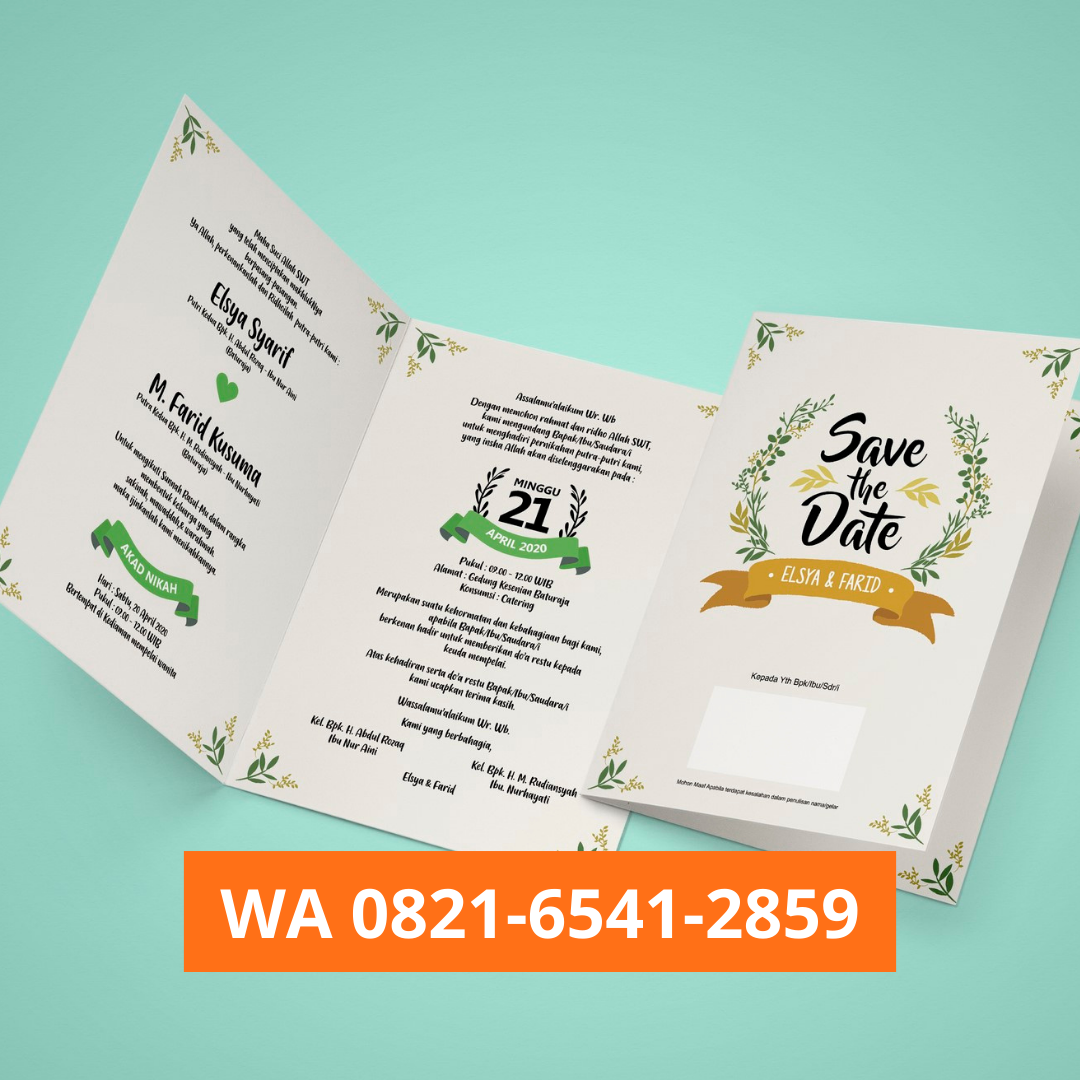 Vendor Undangan, WA 0821-6541-2859, Cetak Undangan Pernikahan Murah di Medan Tembung, Undangan Murah Medan