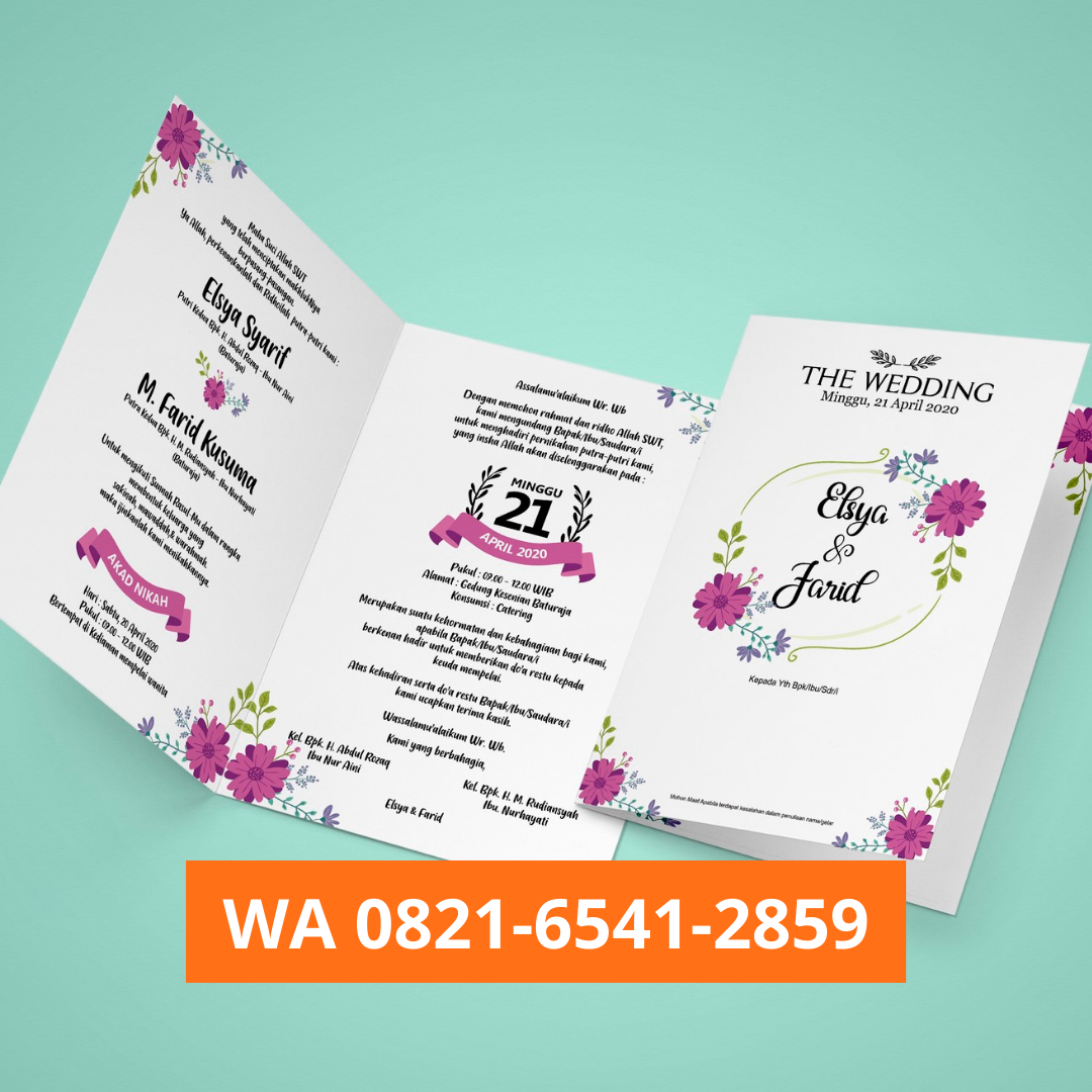 Harga Spesial, WA 0821-6541-2859, Cetak Undangan Nikah Murah di Medan Sunggal, Undangan Medan