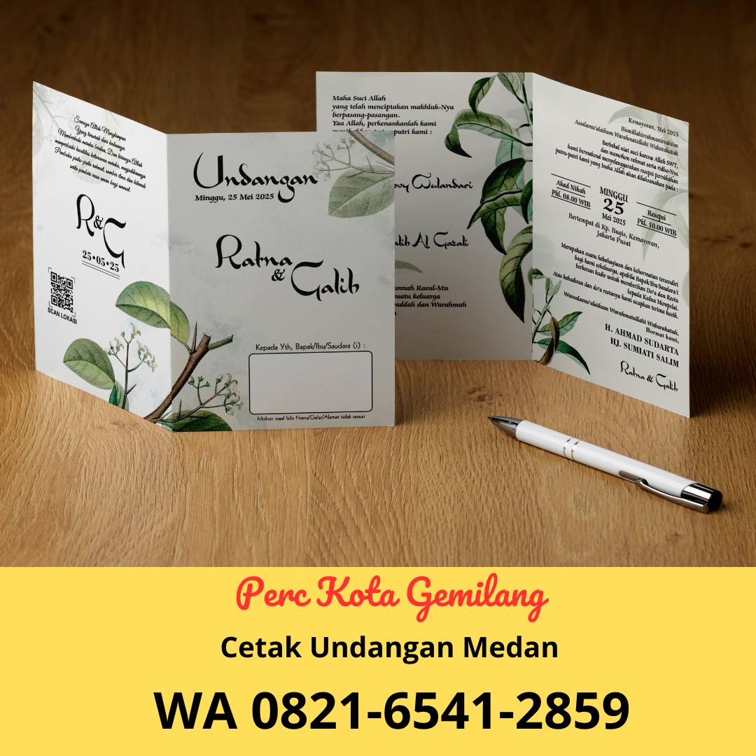 Cetak Undangan Pernikahan Murah di Batang Toru, Tapanuli Selatan