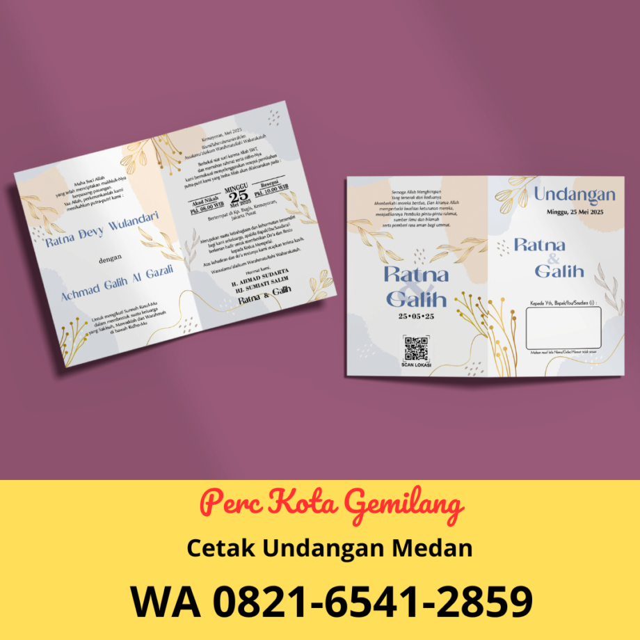 Cetak Undangan Pernikahan di Medan, Cetak Undangan Murah di Medan, Cetak Undangan Sunatan di Medan, Cetak Undangan Adat Batak di Medan