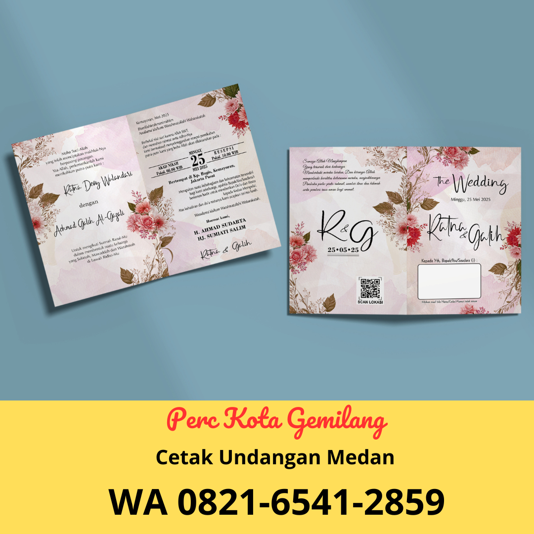 Cetak Undangan Pernikahan Murah di Kota Medan
