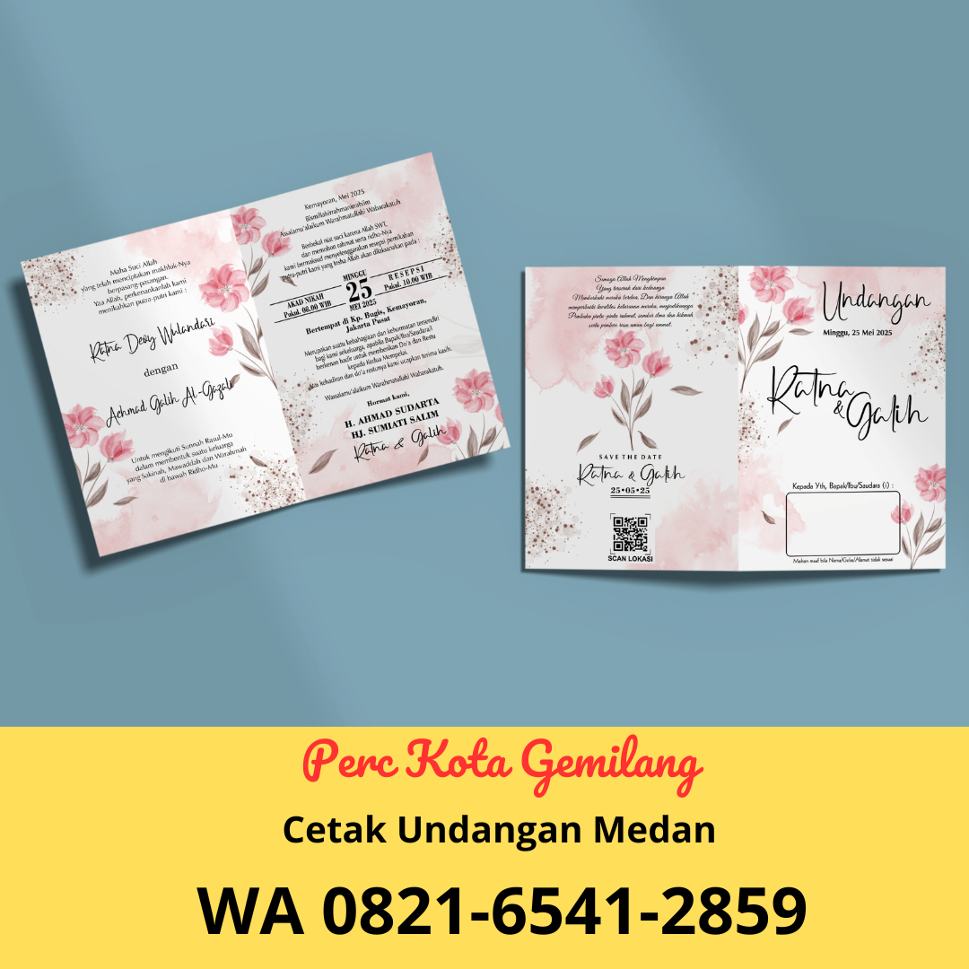 Cetak Undangan Pernikahan Murah di Karang Berombak, Medan Barat