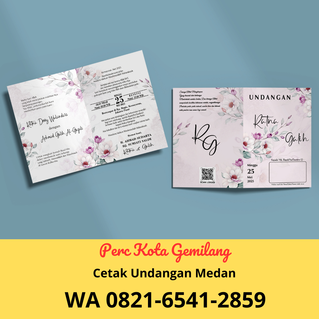 Cetak Undangan Pernikahan Murah di Pulo Brayan Kota, Medan Barat