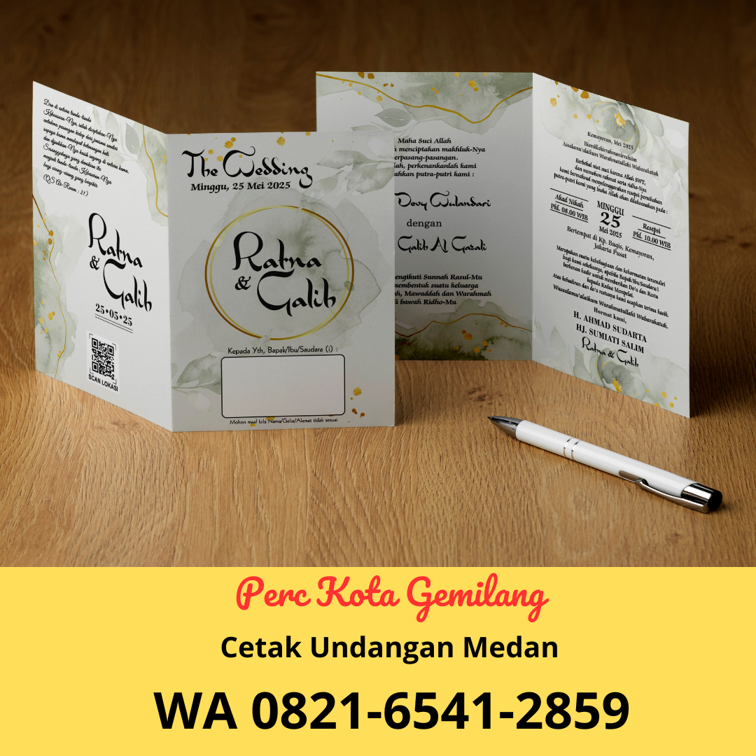 Cetak Undangan Pernikahan Murah di Tegal Sari I, Medan Area