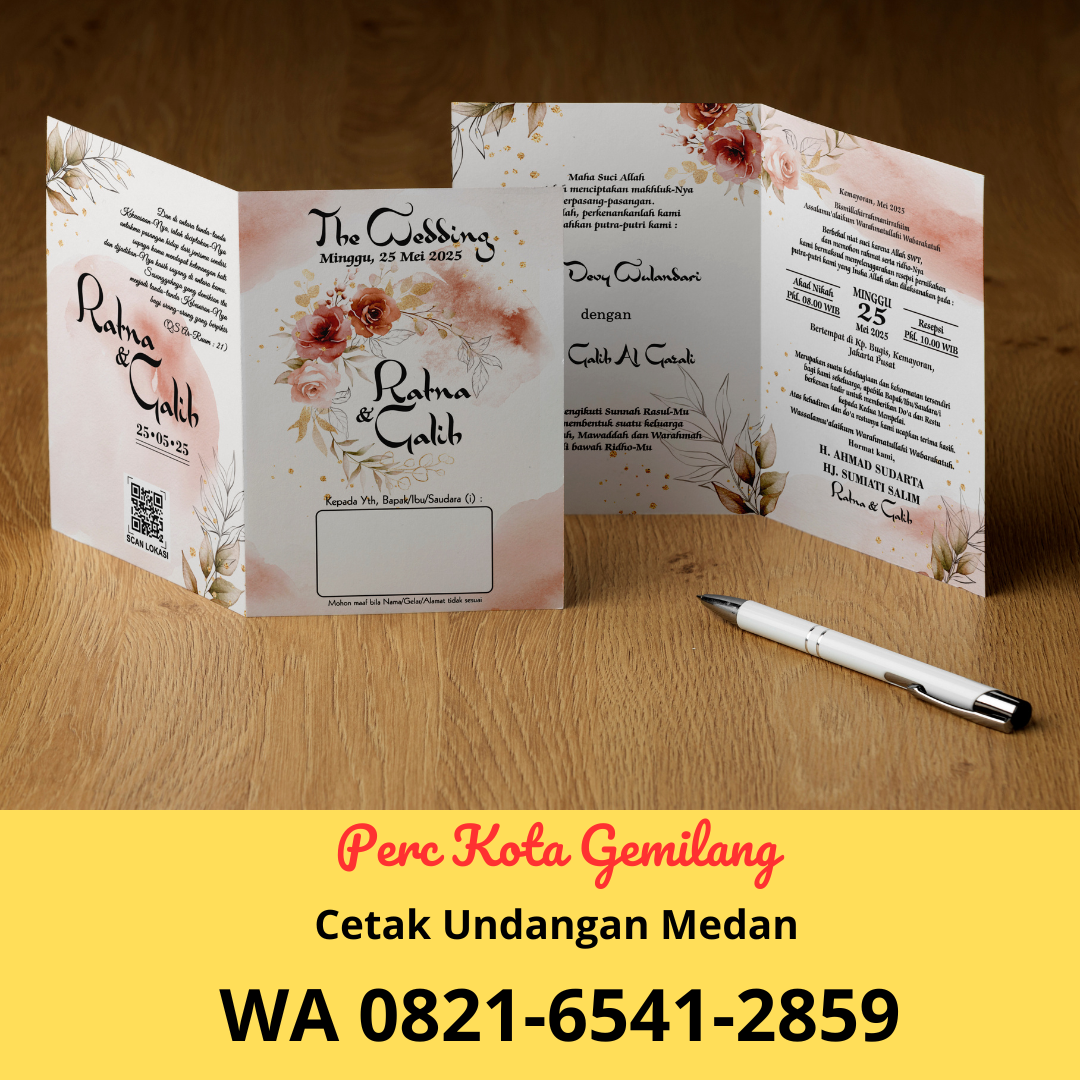 Cetak Undangan Pernikahan Murah di Tegalsari Mandala III, Medan Denai