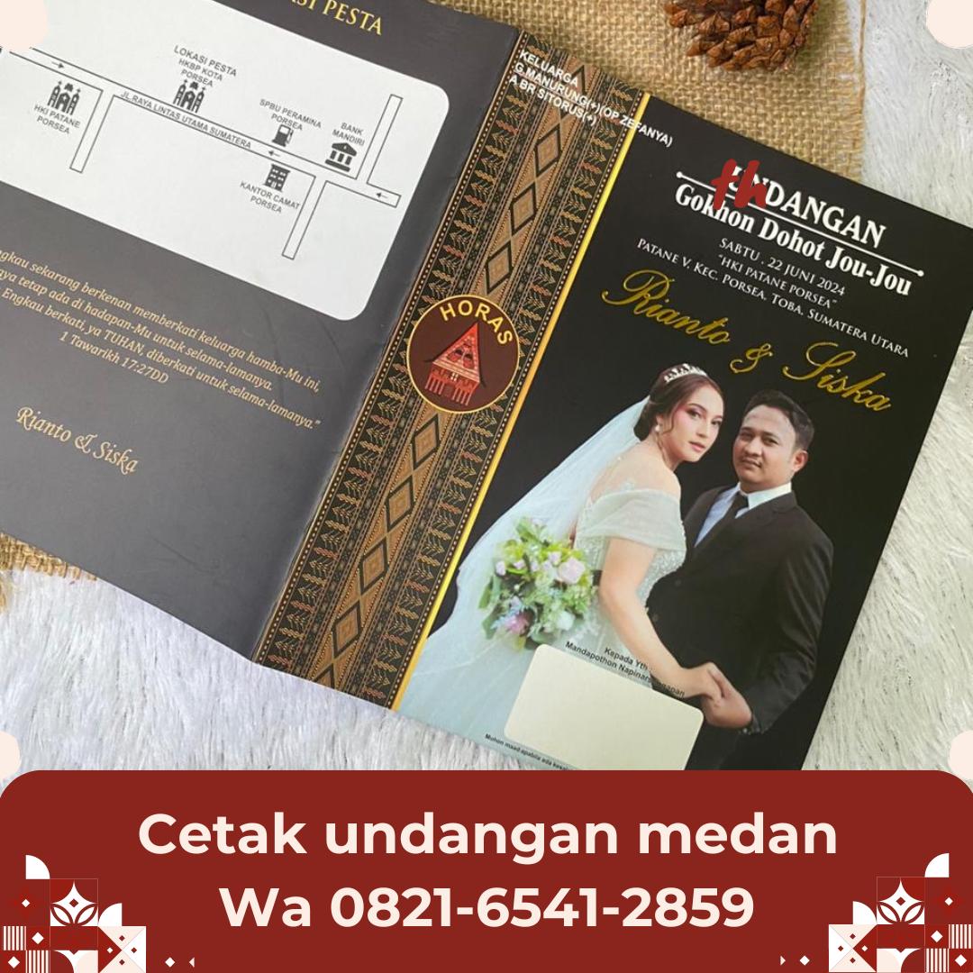 Cetak Undangan Pernikahan Adat Batak Toba di Medan Helvetia