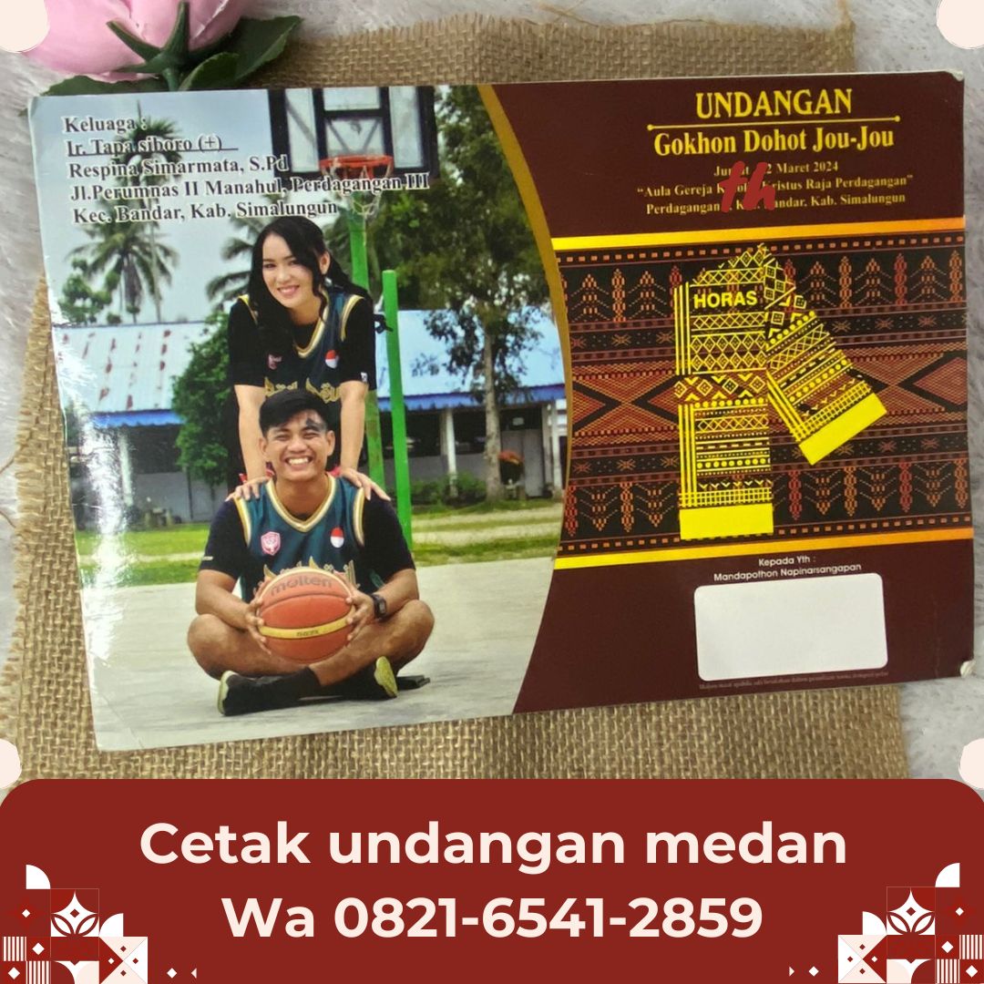 Cetak Undangan Pernikahan Adat Batak di Medan Area