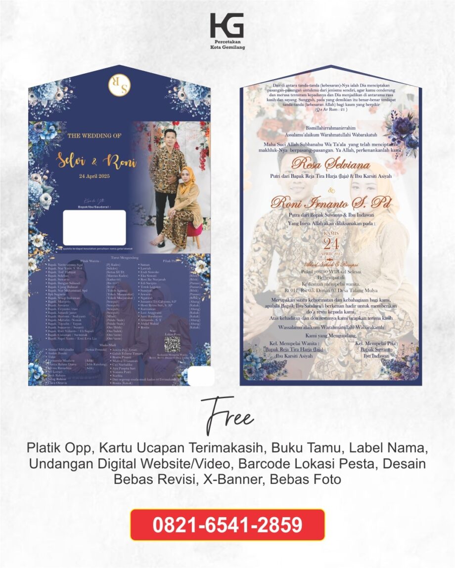 cetak undangan pernikahan di medan, undangan kekinian, undangan pernikahan murah (2)